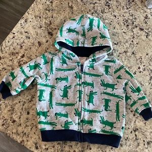 Gymboree Baby Zip Up Hoodie - Cool Alligator